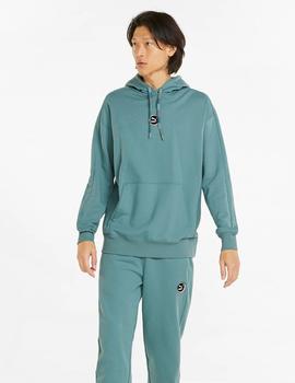 SUDADERA CON CAPUCHA PUMA HOMBRE AZUL