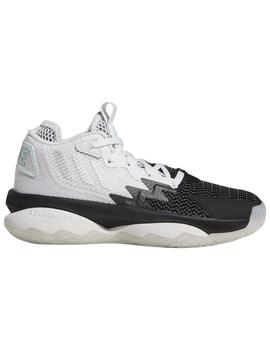 ZAPATILLA BALONCESTO ADIDAS DAME 8 J. GRIS/NEGRA