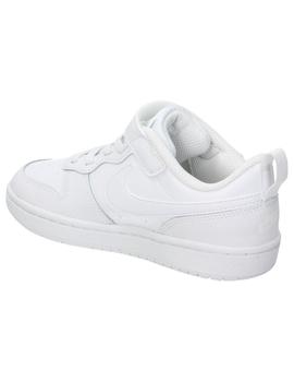 ZAPATILLA NIKE COURT BOROUGH LOW 2 LITTLE KID, BLANCO