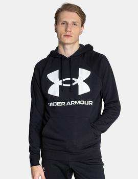 SUDADERA UNDER ARMOUR LOGO GRANDE, NEGRA