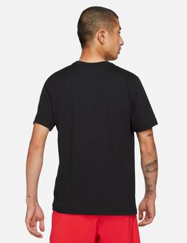 CAMISETA NIKE DRI-FIT MEN'S RUNNING MANGA CORTA, NEGRO