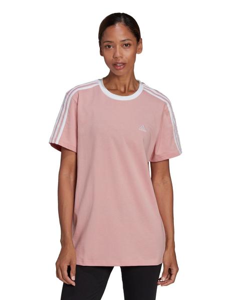 CAMISETA ADIDAS MANGA CORTA CON ROSA, MUJER