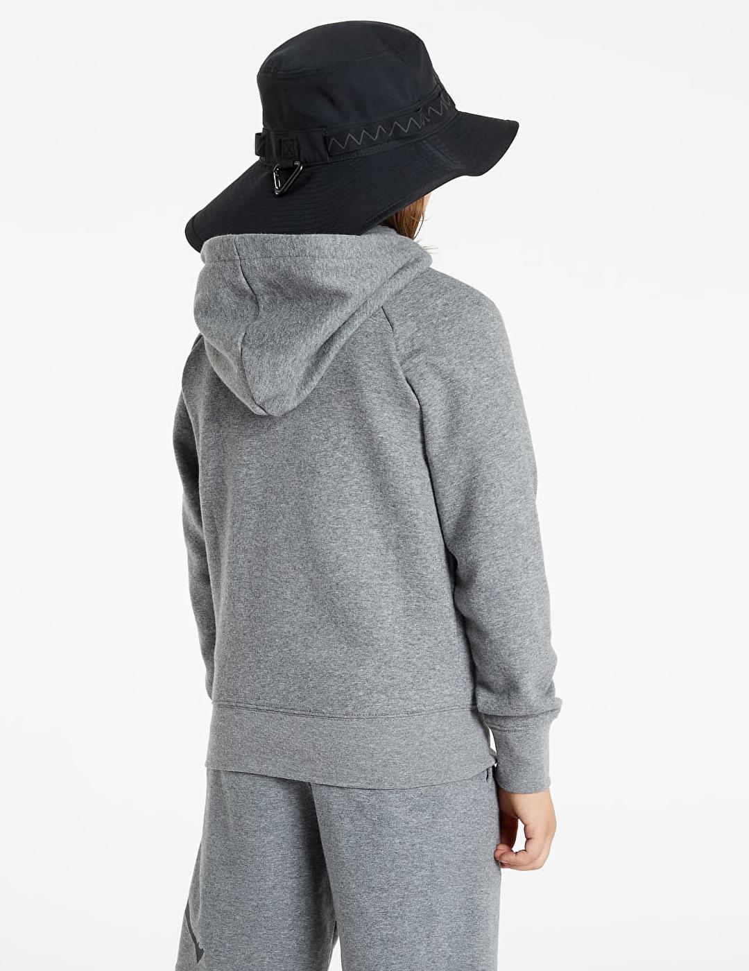 SUDADERA JORDAN ABIERTA, CREMALLERA CON CAPUCHA JUNIOR, GRIS
