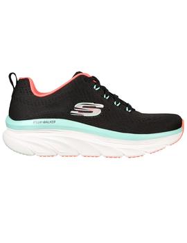 ZAPATILLAS SKECHERS D'LUX WALKER-FRESH FINESSE, NEGRO