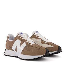 ZAPATILLA NEW BALANCE 327 HOMBRE, MARRON/BLANCO