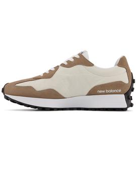 ZAPATILLA NEW BALANCE 327 HOMBRE, MARRON/BLANCO