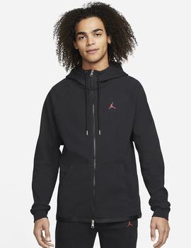 SUDADERA JORDAN CON CAPUCHA Y CREMALLERA, NEGRO