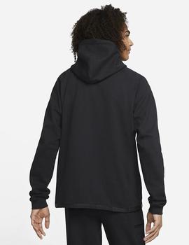 SUDADERA JORDAN CON CAPUCHA Y CREMALLERA, NEGRO