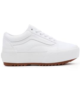 ZAPATILLA VANS UA OLD SKOOL STACKED (CANVAS)BLANCA