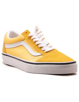 ZAPATILLA VANS UA OLD SKOOL, AMARILLO/BLANCO