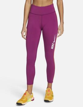 MALLA NIKE MUJER ONE LARGA, DRI-FIT, FUSCIA