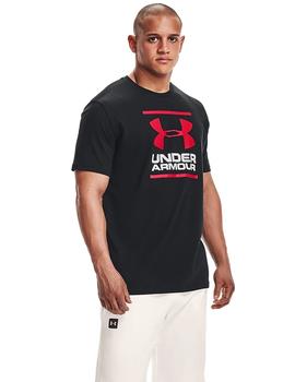 CAMISETA UNDER ARMOUR MANGA CORTA NEGRA, HOMBRE