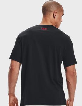 CAMISETA UNDER ARMOUR MANGA CORTA NEGRA, HOMBRE