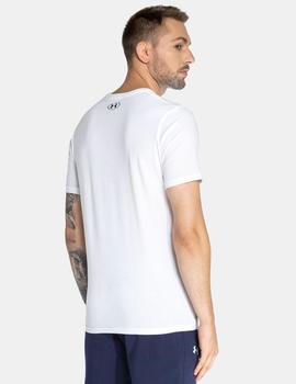 CAMISETA UNDER ARMOUR MANGA CORTA BLANCA, HOMBRE