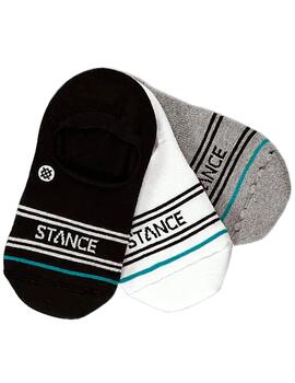 CALCETIN STANCE BASIC 3 PACK NO SHOW, TRICOLOR