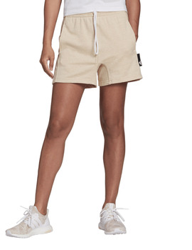 SHORT ADIDAS MUJER ALGODON BEIGE