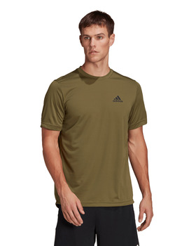 CAMISETA ADIDAS MANGA CORTA VERDE, HOMBRE