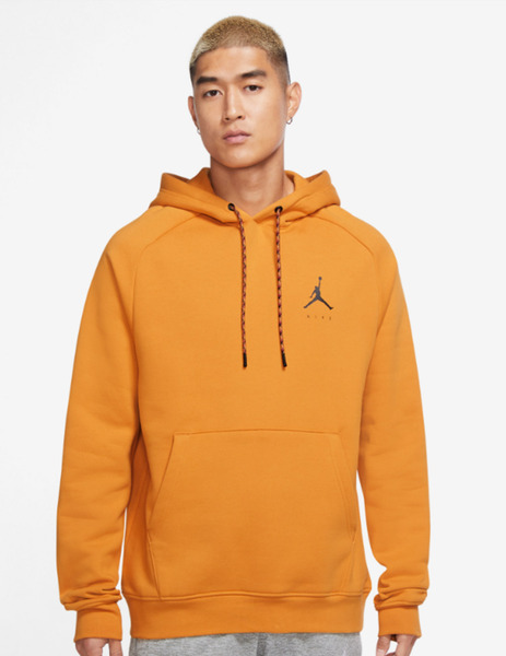 SUDADERA JORDAN JUMPMAN FLEECE PULLOVE, MOSTAZA