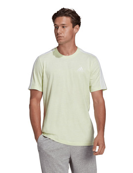 CAMISETA ADIDAS HOMBRE, VERDE RAYAS BLANCAS