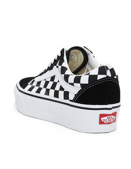 ZAPATILLA VANS UA OLD SKOOL PLATFORM, NEGRO