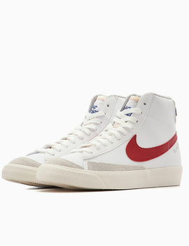 ZAPATILLA NIKE BLAZER MID '77 MEN'S SHOE, BLANCO/ROJO/GRIS