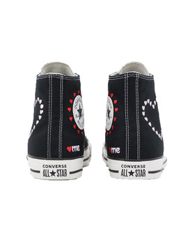 ZAPATILLA CONVERSE CHUCK TAYLOR ALL STAR, NEGRO, CORAZONES