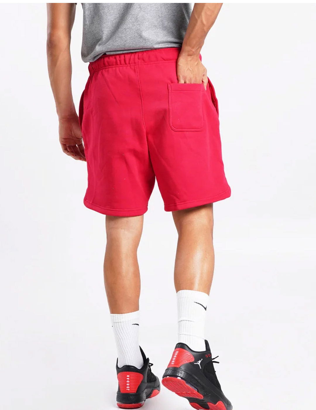 SHORT JORDAN BASICO HOMBRE DE ALGODON, ROJO