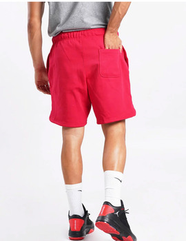 SHORT JORDAN BASICO HOMBRE DE ALGODON, ROJO