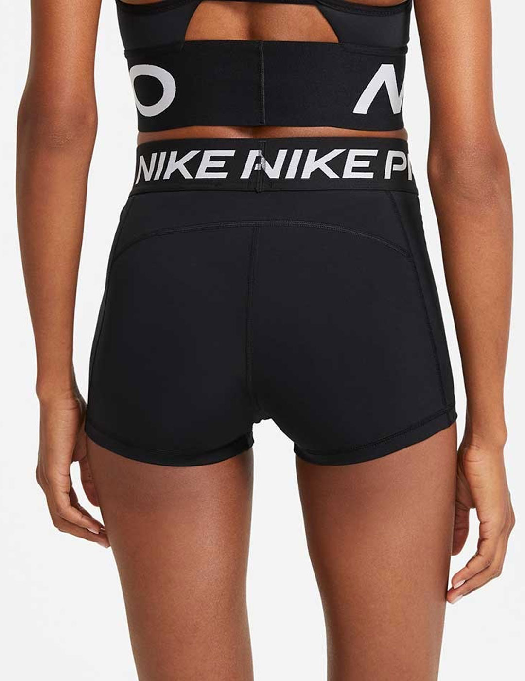 short nike  PRO WOMEN'S 3"  NEGRO