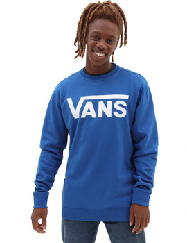 SUDADERA  VANS CLASSIC CREW II, AZUL