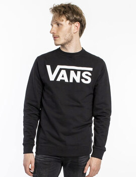 SUDADERA  VANS CLASSIC CREW II, NEGRA