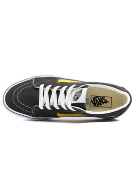 ZAPATILLA VANS UA SK8-LOW (UTILITY POP) NEGRO/AMARILLO