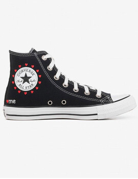 ZAPATILLA CONVERSE CHUCK TAYLOR ALL STAR, NEGRO, CORAZONES