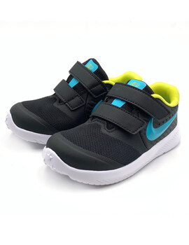 NIKE STAR RUNNER 2 BABY NEGRO/TURQUESA/LIMA