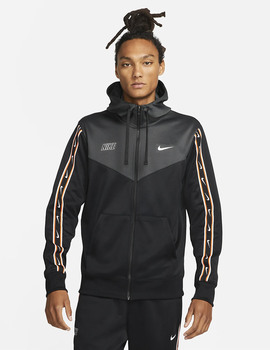 SUDADERA NIKE CON CREMALLERA NEGRO HOMBRE.