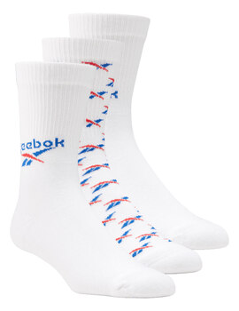 PACK DE CALCETINES REEBOK 3 UNIDADES, BLANCO