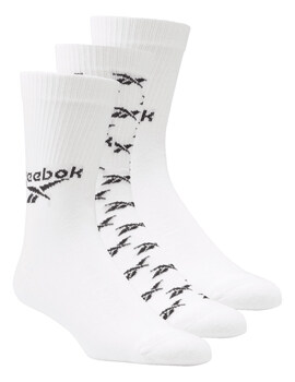 PACK DE CALCETINES REEBOK 3 UNIDADES, BLANCO