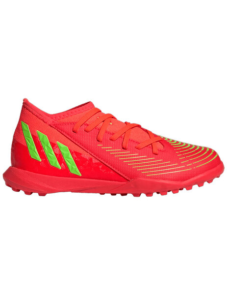 FÚTBOL PREDATOR EDGE.3 TURF JR., ROJO FLUOR/