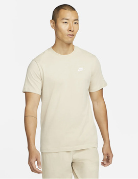CAMISETA MANGA CORTA NIKE SPORTSWEAR CLUB HOMBRE, HUESO