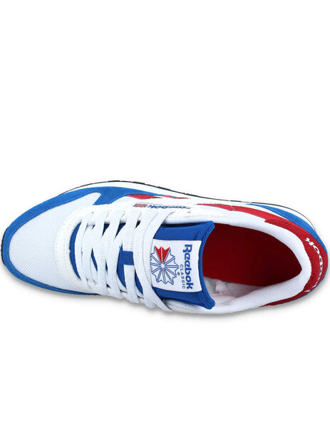 Zapatillas Reebok Classic Leather Azul Blanco Rojo Hombre