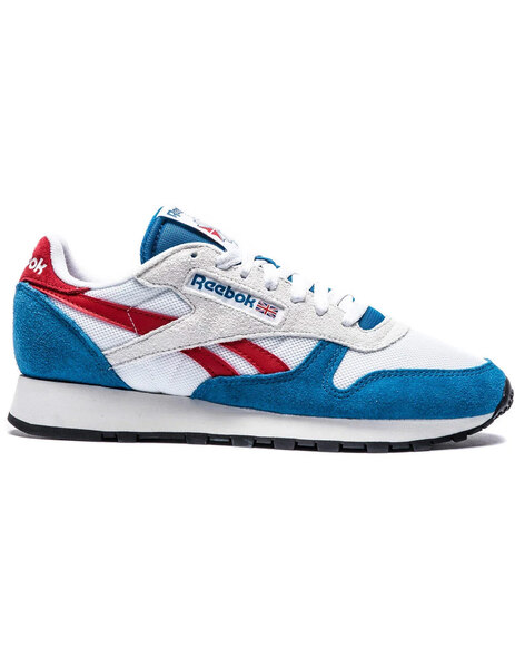 La risa Locomotora Desnudarse ZAPATILLA REEBOK CLASSIC LEATHER BLANCO/AZUL/ROJA