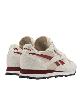 ZAPATILLA REEBOK CLASSIC LEATHER BEIGE/GRANATE