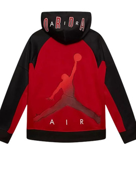 SUDADERA ABIERTA CON CAPUCHA JORDAN JUMPMAN THERMA, ROJO