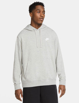 SUDADERA NIKE SPORTSWEAR CLUB MEN'S  CON CAPUCHA GRIS