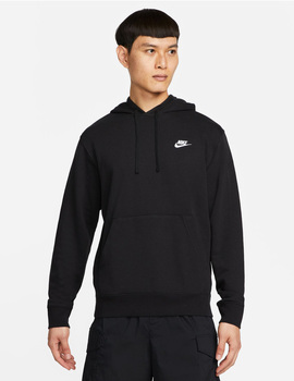 SUDADERA NIKE SPORTSWEAR CLUB MEN'S  CON CAPUCHA NEGRA