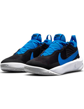 ZAPATILLA BASKET NIKE TEAM HUSTLE D 10 JUNIOR, NEGRA/AZUL