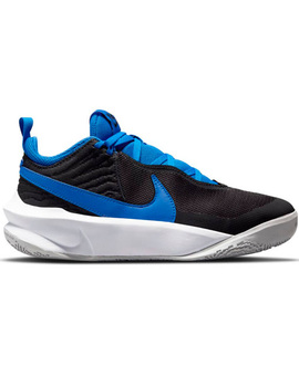 ZAPATILLA BASKET NIKE TEAM HUSTLE D 10 JUNIOR, NEGRA/AZUL