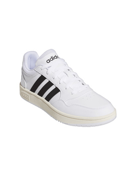 ZAPATILLA ADIDAS HOOPS 3.0 HOMBRE, BLANCO/NEGRO