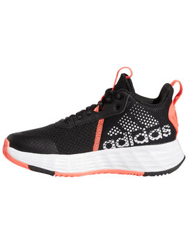 Zapatilla de baloncesto adidas OWNTHEGAME junior, negro/naranja