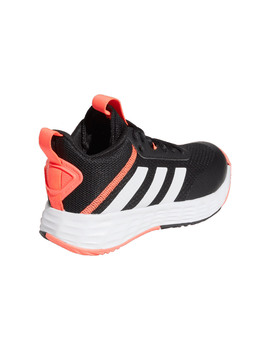 Zapatilla de baloncesto adidas OWNTHEGAME junior, negro/naranja